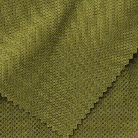 Olive Textured Piqué Knit