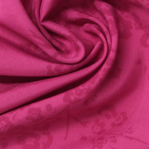 Fuchsia Floral Jacquard, Polyester