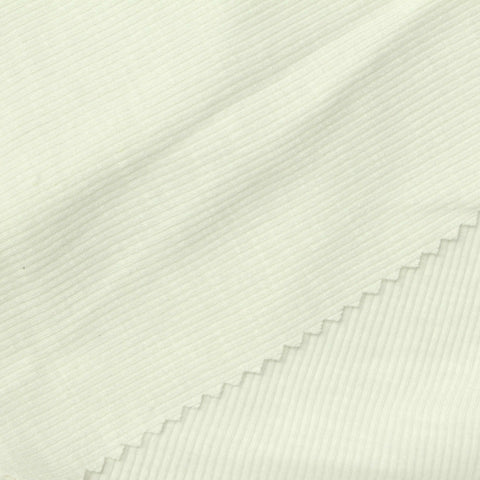 Slub Cotton Modal Stretch Rib Knit Fabric, 210 gsm, 125 cm — Beige