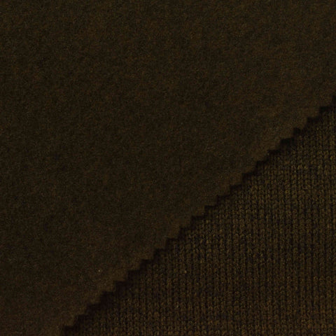Dark Brown Marl Chunky Knit, Polyester, 330 gsm