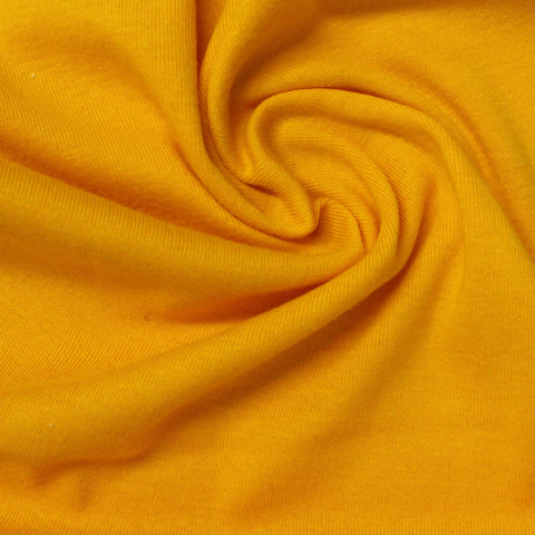 100% Cotton Rib Knit Fabric, 164 gsm, 165 cm — Yellow