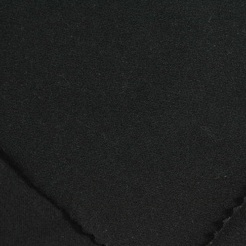 Cotton Stretch Linen-Look Fabric, 220 gsm, 160 cm — Black