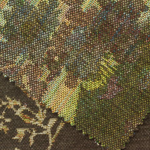 Gold Floral Chenille, Polyester