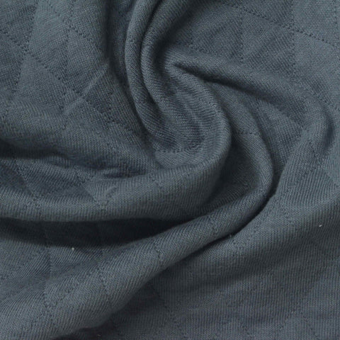 Dark Grey Diamond Jacquard, Poly-Cotton