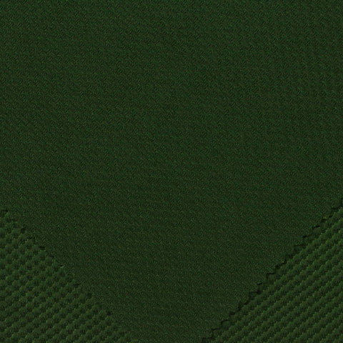 Green Textured Piqué Knit, Polyester