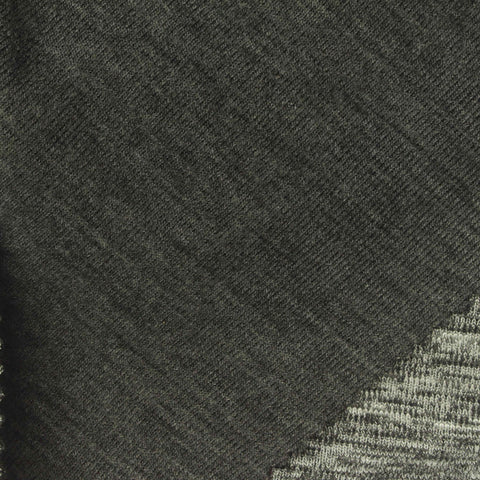 Heather Grey Marl Interlock Knit, Viscose-Poly