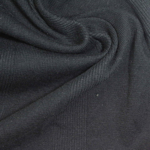 Charcoal Stripe Rib Knit, Spandex