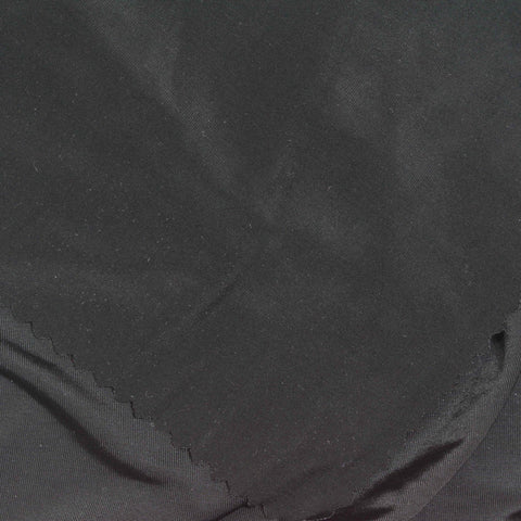 Polyester Stretch Jersey Knit Fabric, 170 gsm, 174 cm — Black