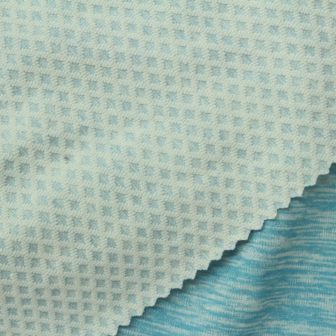Turquoise Marl Jacquard, Polyester