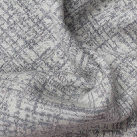 Light Grey Marl Jacquard, Poly-Cotton, 386 gsm