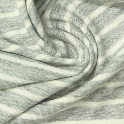 Light Grey Marl Jersey Knit, Poly-Viscose, 180 gsm, 152 cm