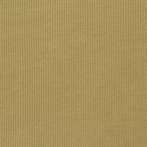 Polyester Viscose Stretch Rib Knit Fabric, 168 gsm, 160 cm — Khaki