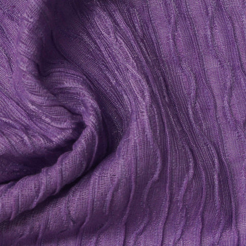 Purple Tone-on-Tone Crepe, Poly-Cotton
