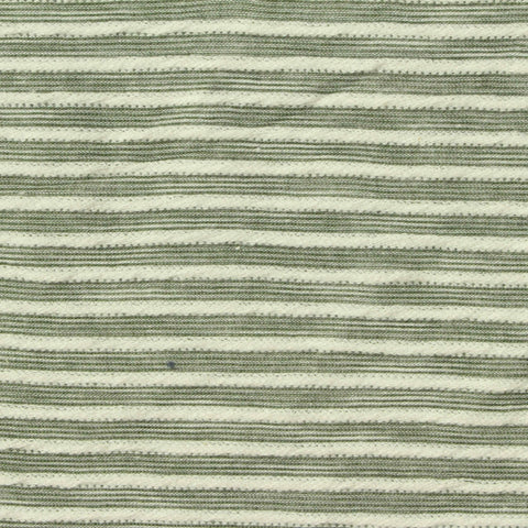 Cream Stripes Jersey Knit, Cotton-Poly