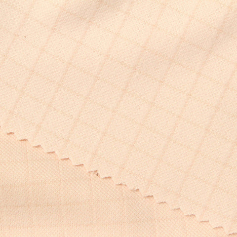 Light Peach Tone-on-Tone Diamond Jacquard, Polyester