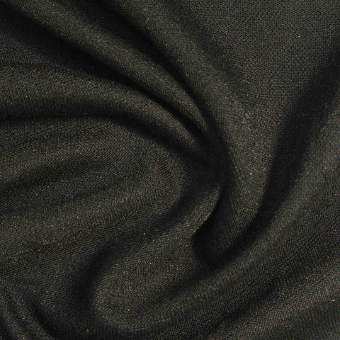 Black Marl Interlock Knit, Viscose-Nylon
