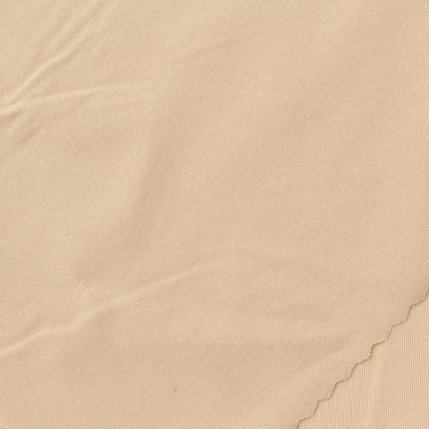 Nylon Stretch Interlock Knit Fabric, 100 gsm, 152 cm — Beige