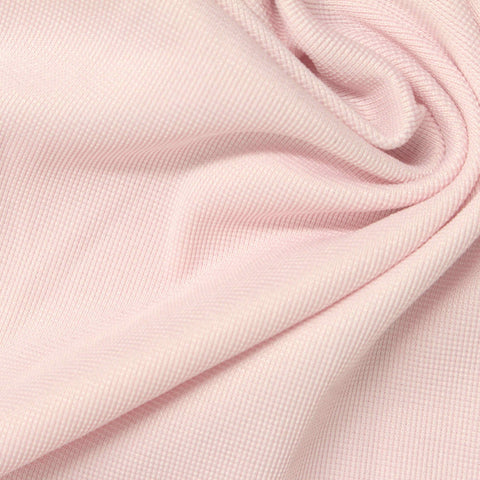 Light Pink Ribbed Rib Knit, Polyester
