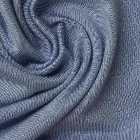 Blue Marl Jersey Knit, Viscose, 166 gsm