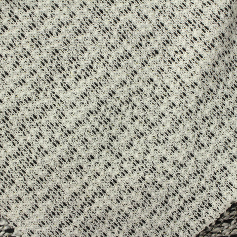 Black Marl Chunky Knit, Poly-Metallic, 348 gsm
