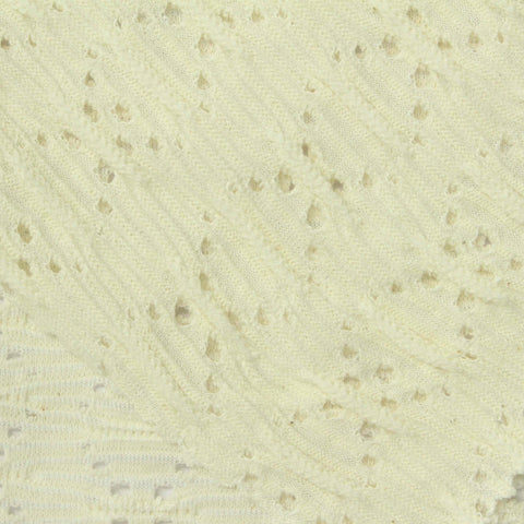 Light Yellow Small-Diamond Jacquard, Cotton-Poly