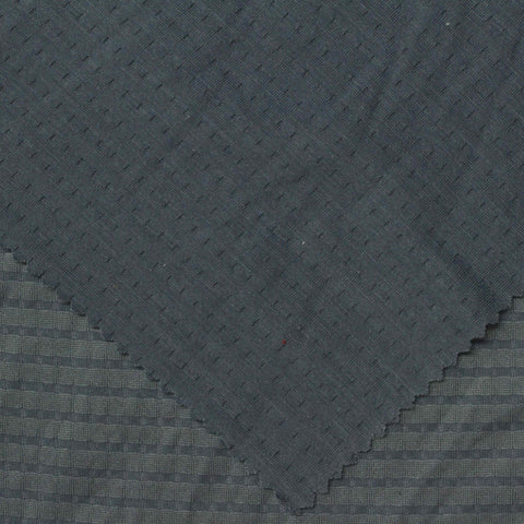 Grey Tone-on-Tone Square Jacquard, Polyester