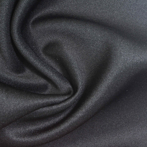 Polyester Modal Stretch Scuba Knit Fabric, 250 gsm, 165 cm — Navy