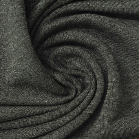 Dark Grey Marl French Terry, Poly-Viscose, 220 gsm, 170 cm