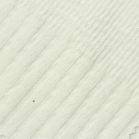 Jacquard Polyester Viscose Stretch Rib Knit Fabric, 248 gsm, 142 cm — White