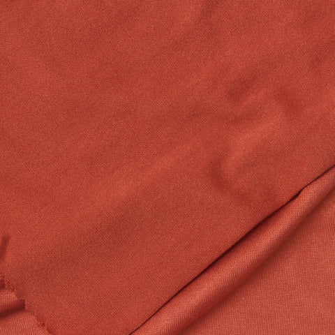 Brushed Polyester Stretch Milk Silk Knit Fabric, 160 gsm, 155 cm — Orange