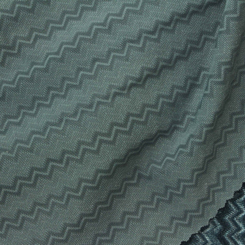 Dark Blue Vertical-Zigzag Jacquard, Polyester