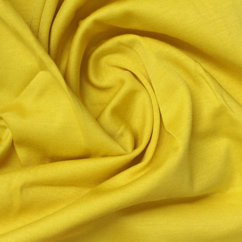 100% Cotton Interlock Knit Fabric, 140 gsm, 163 cm — Yellow