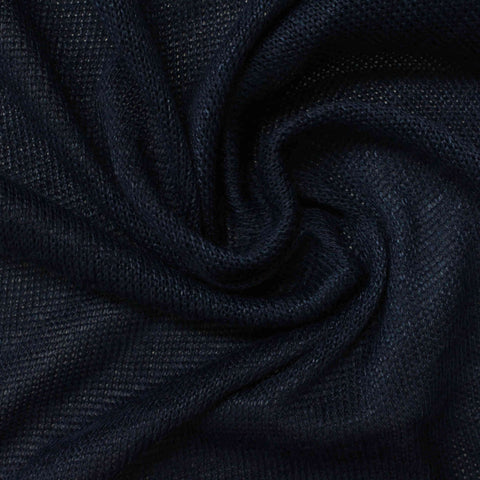 Chunky Knit Fabric, 160 gsm, 155 cm — Navy