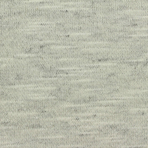 Light Grey Marl French Terry, Poly-Cotton, 313 gsm
