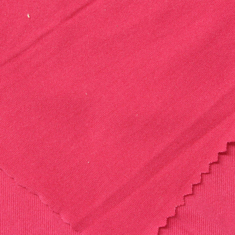 Brushed Polyester Stretch Milk Silk Knit Fabric, 160 gsm, 160 cm — Pink
