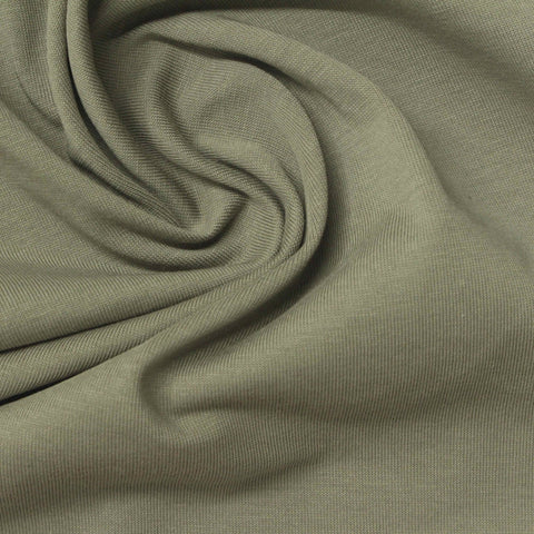 Cotton Polyester Jersey Knit Fabric, 200 gsm, 152 cm — Khaki