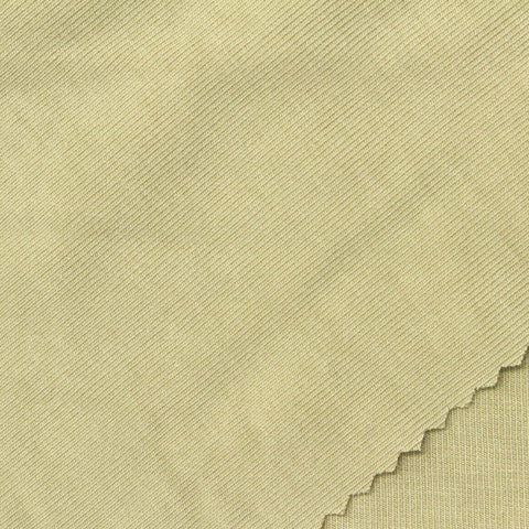 Viscose Acrylic Stretch Rib Knit Fabric, 296 gsm, 170 cm — Khaki