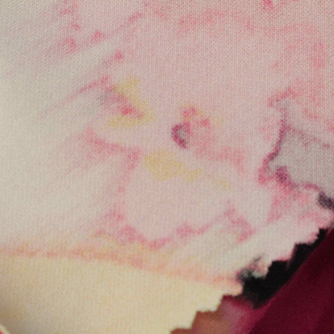 Pink Abstract Scuba Knit, Polyester