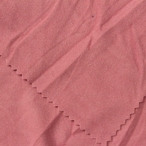 Polyester Stretch Rib Knit Fabric, 240 gsm, 193 cm — Pink