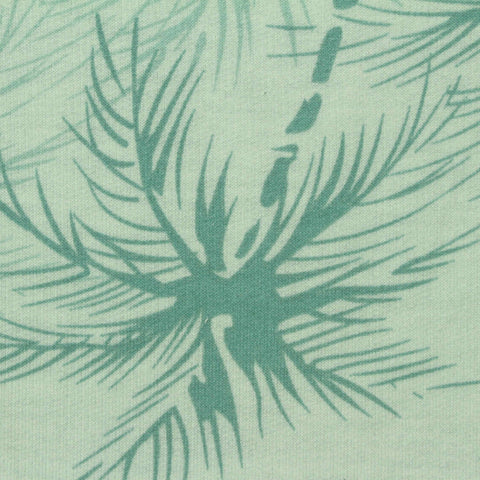 Teal Palm French Terry, Poly-Viscose