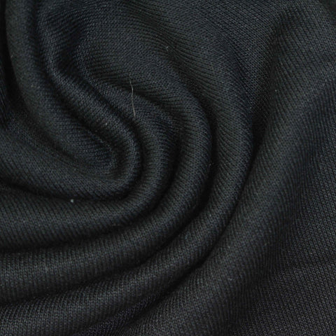 Brushed 100% Polyester French Terry Fabric, 350 gsm, 182 cm — Navy