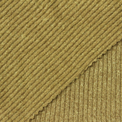 Brown Fine-Marl Rib Knit, Polyester