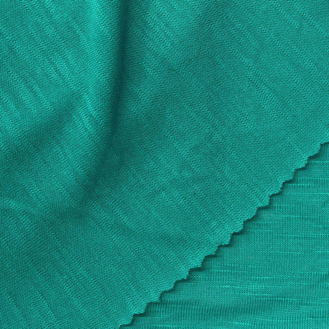 Teal Marl Jersey Knit, Viscose