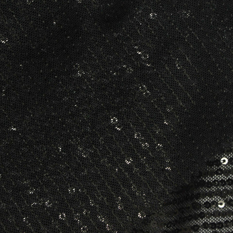 Black Horizontal-Sequin Knit, Polyester