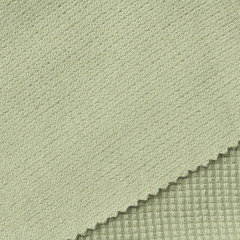 Cotton Stretch Interlock Knit Fabric, 420 gsm — Green