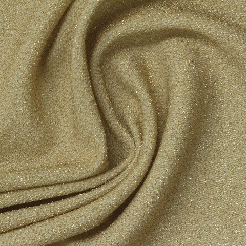 Polyester Metallic Stretch French Terry Fabric, 170 gsm, 150 cm — Khaki, ref EF-262320