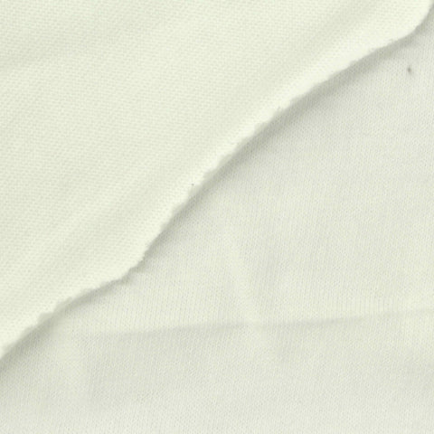100% Cotton Jersey Knit Fabric, 205 gsm, 140 cm — White