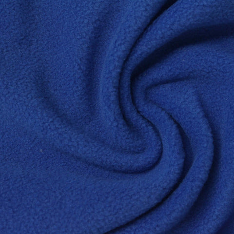 100% Polyester Fleece Fabric, 250 gsm, 165 cm — Blue