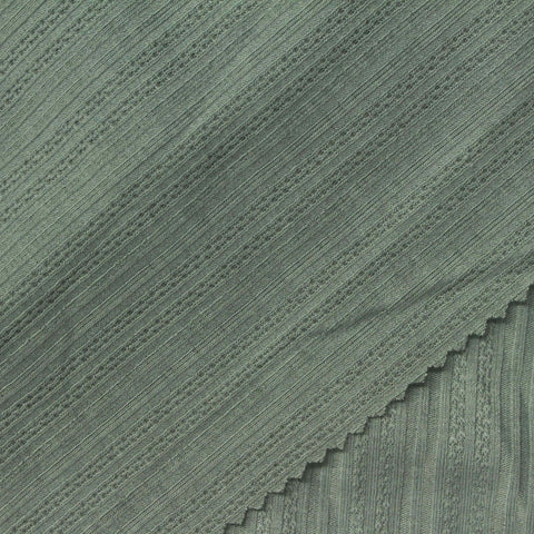 Muted Sage Ribbed Rib Knit, Polyester