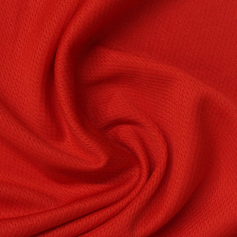 100% Polyester Birdseye Knit Fabric, 150 gsm, 165 cm — Red